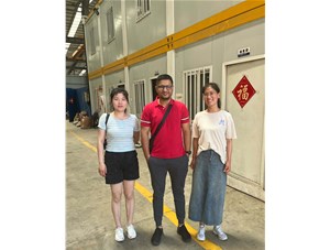 歡迎東南亞客戶來(lái)樂(lè)發(fā)工廠考察試機(jī)！